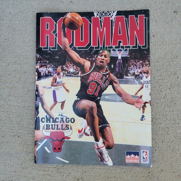 Vintage Chicago Bulls Dennis Rodman School Folder 90s NEW - Picture 1 of 5